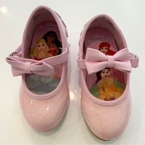 DISNEY Princess Pink Sparkly Dress Shoes Toddlers Size 6C